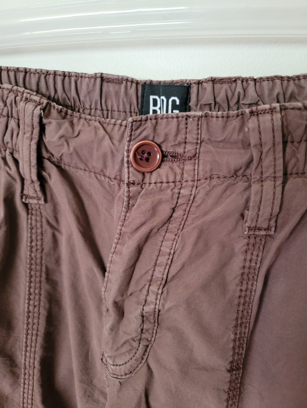 BDG Urban Outfitters Y2K Low Rise Wide Leg Brown Cargo Pants - Picture 7 of 13